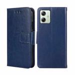 For Motorola Moto G54 5G EU Version Crystal Texture Leather Phone Case(Royal Blue)