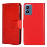 For Motorola Moto G 5G 2024 Crystal Texture Leather Phone Case(Red)