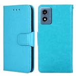 For Motorola Moto G 5G 2024 Crystal Texture Leather Phone Case(Sky Blue)