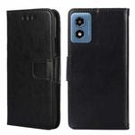 For Motorola Moto G 5G 2024 Crystal Texture Leather Phone Case(Black)