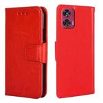 For Motorola Edge 50 Fusion 5G Crystal Texture Leather Phone Case(Red)