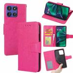 For Motorola Moto G Stylus 5G 2025 Crystal Texture Leather Phone Case(Rose Red)