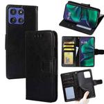 For Motorola Moto G Stylus 5G 2025 Crystal Texture Leather Phone Case(Black)