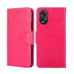 For OPPO A38 4G / A18 4G Crystal Texture Leather Phone Case(Rose Red)