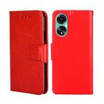 For OPPO A78 4G Crystal Texture Leather Phone Case(Red)