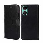 For OPPO A78 4G Crystal Texture Leather Phone Case(Black)