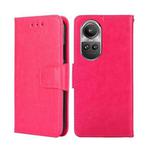 For OPPO Reno10 5G / Pro 5G Global Crystal Texture Leather Phone Case(Rose Red)