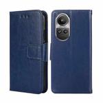 For OPPO Reno10 5G / Pro 5G Global Crystal Texture Leather Phone Case(Royal Blue)