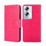 For OPPO A79 5G Crystal Texture Leather Phone Case(Rose Red)