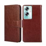 For OPPO A79 5G Crystal Texture Leather Phone Case(Brown)