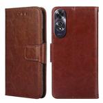 For OPPO A60 4G Global Crystal Texture Leather Phone Case(Brown)