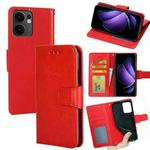 For OPPO Reno13 F 5G / 4G Crystal Texture Leather Phone Case(Red)