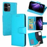 For OPPO Reno13 F 5G / 4G Crystal Texture Leather Phone Case(Sky Blue)