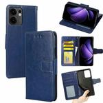For OPPO Reno13 F 5G / 4G Crystal Texture Leather Phone Case(Royal Blue)