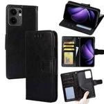 For OPPO Reno13 F 5G / 4G Crystal Texture Leather Phone Case(Black)