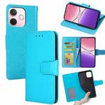 For OPPO A5 Pro 5G Global Crystal Texture Leather Phone Case(Sky Blue)