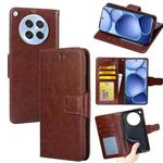 For OPPO Find X8s 5G Crystal Texture Leather Phone Case(Brown)