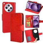 For OPPO Find X8s+ 5G Crystal Texture Leather Phone Case(Red)