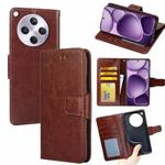 For OPPO Find X8s+ 5G Crystal Texture Leather Phone Case(Brown)