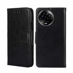 For Realme 11 5G Global Crystal Texture Leather Phone Case(Black)