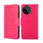 For Realme 11 4G Crystal Texture Leather Phone Case(Rose Red)