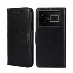 For Realme GT5 / GT5 240W Crystal Texture Leather Phone Case(Black)