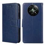 For Realme 12 5G Crystal Texture Leather Phone Case(Royal Blue)