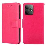 For Realme GT Neo6 SE Crystal Texture Leather Phone Case(Rose Red)