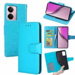 For Realme P3 Pro 5G Global Crystal Texture Leather Phone Case(Sky Blue)