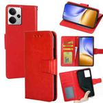 For Realme 14 5G Global Crystal Texture Leather Phone Case(Red)