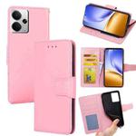 For Realme 14 5G Global Crystal Texture Leather Phone Case(Pink)