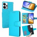 For Realme 14 5G Global Crystal Texture Leather Phone Case(Sky Blue)