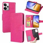 For Realme 14 5G Global Crystal Texture Leather Phone Case(Rose Red)