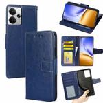 For Realme 14 5G Global Crystal Texture Leather Phone Case(Royal Blue)