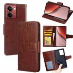 For Realme P3 Ultra 5G Crystal Texture Leather Phone Case(Brown)