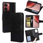 For Realme P3 Ultra 5G Crystal Texture Leather Phone Case(Black)