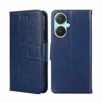 For vivo Y27 4G Crystal Texture Leather Phone Case(Royal Blue)