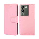 For vivo V29e 5G Crystal Texture Leather Phone Case(Pink)