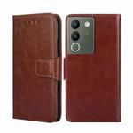 For vivo V29e 5G Crystal Texture Leather Phone Case(Brown)