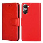 For vivo Y03 4G Crystal Texture Leather Phone Case(Red)