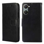 For vivo Y03 4G Crystal Texture Leather Phone Case(Black)