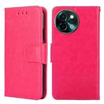 For vivo Y38 5G / T3x Global Crystal Texture Leather Phone Case(Rose Red)