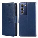 For vivo Y100 5G IDN Crystal Texture Leather Phone Case(Royal Blue)