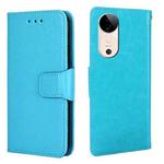 For vivo S19 Crystal Texture Leather Phone Case(Sky Blue)