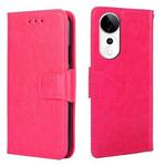 For vivo S19 Pro Crystal Texture Leather Phone Case(Rose Red)