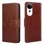 For vivo S19 Pro Crystal Texture Leather Phone Case(Brown)