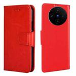 For vivo X100s Crystal Texture Leather Phone Case(Red)