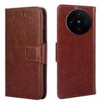 For vivo X100s Crystal Texture Leather Phone Case(Brown)