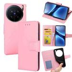 For vivo X200 Pro 5G Crystal Texture Leather Phone Case(Pink)