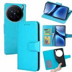 For vivo X200 Pro 5G Crystal Texture Leather Phone Case(Sky Blue)